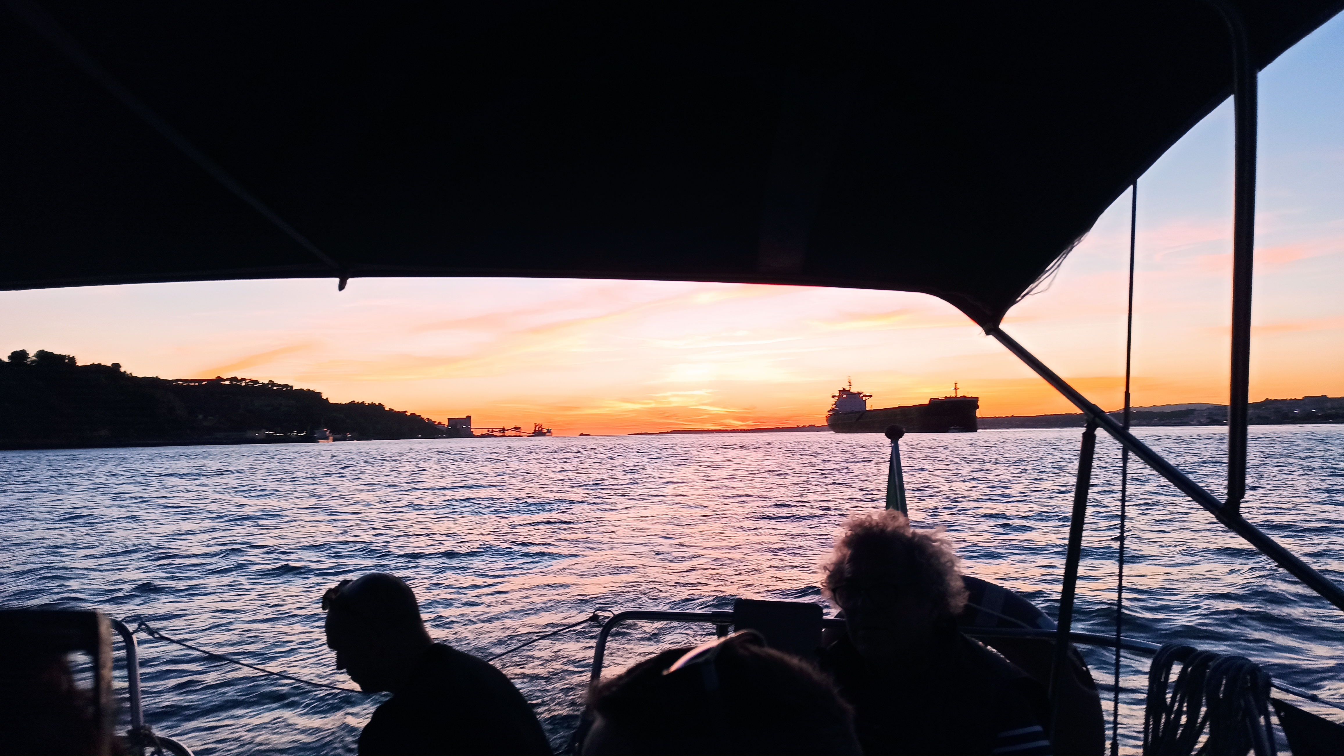 Tagus River boat tour at sunset