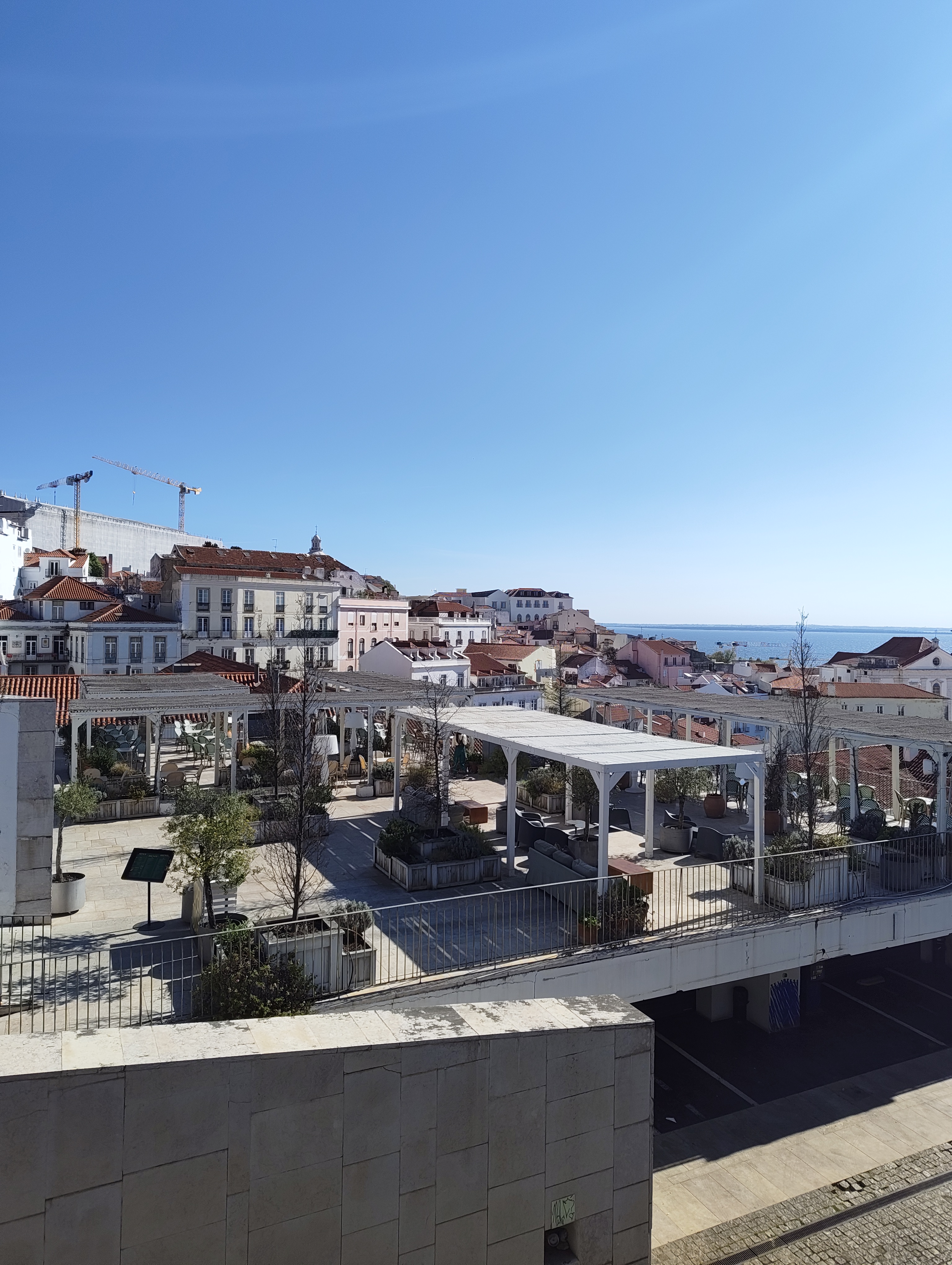 Alfama rooftop view over Lisbon